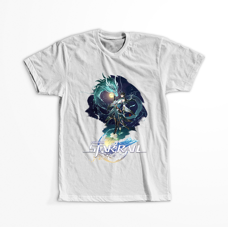 Koszulka Biała - Honkai Star Rail - Dan Heng Imbibitor Lunae WYBIERZ KOLOR KOSZULKI I FASON