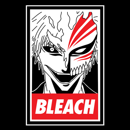 Koszulka Czarna Bleach - WYBIERZ KOLOR KOSZULKI I FASON