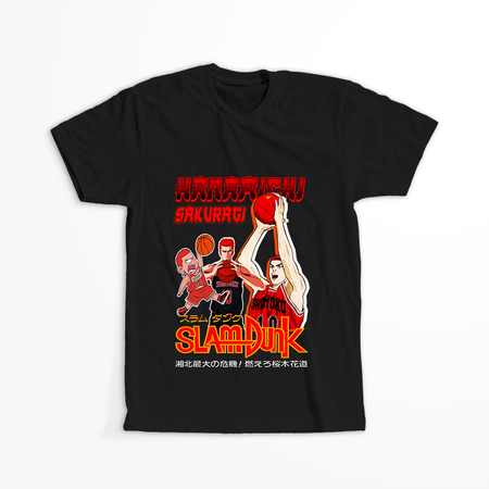 Koszulka Czarna Slam Dunk WYBIERZ KOLOR KOSZULKI I FASON