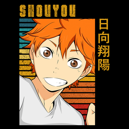 Koszulka Czarna - Haikyuu!!  - WYBIERZ KOLOR KOSZULKI I FASON