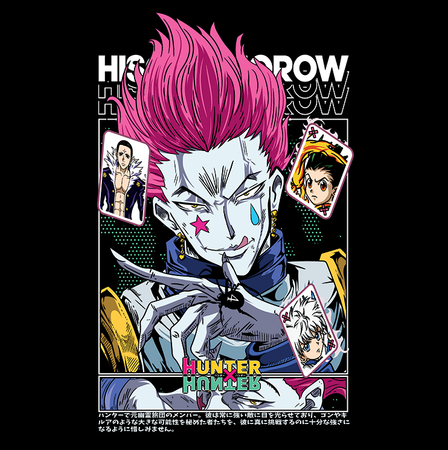 Koszulka Biała Hunter x Hunter WYBIERZ KOLOR KOSZULKI I FASON