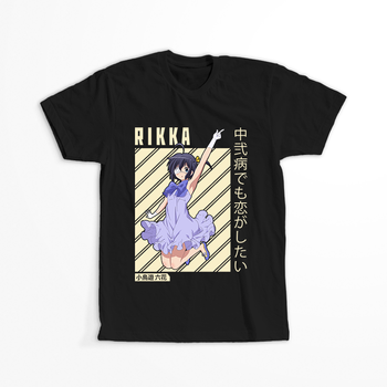 Koszulka Czarna Chuunibyou demo Koi ga Shitai! / Love, Chunibyo & Other Delusions! - WYBIERZ KOLOR KOSZULKI I FASON