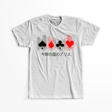 Koszulka Biała Alice in Borderland - WYBIERZ KOLOR KOSZULKI I FASON