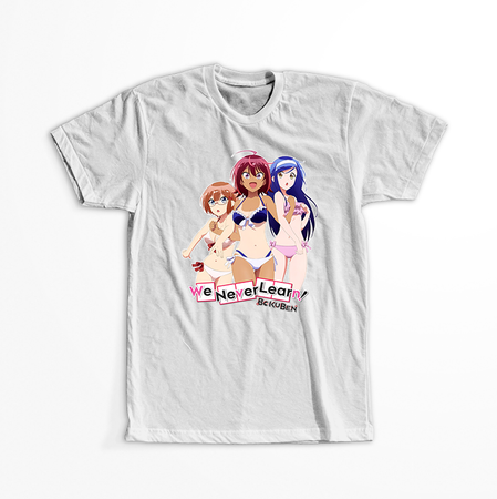 Koszulka Biała - We never learn - WYBIERZ KOLOR KOSZULKI I FASON