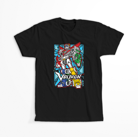 Koszulka Czarna - Voltron - WYBIERZ KOLOR KOSZULKI I FASON