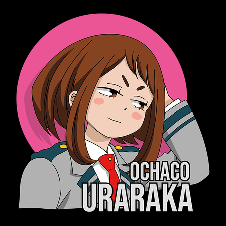 Koszulka Czarna My Hero Academia / Akademia bohaterów - WYBIERZ KOLOR KOSZULKI I FASON