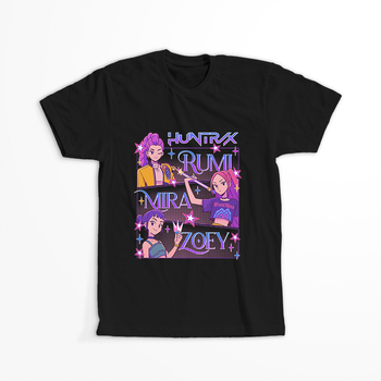 Koszulka Czarna KPop Demon Hunters WYBIERZ KOLOR KOSZULKI I FASON