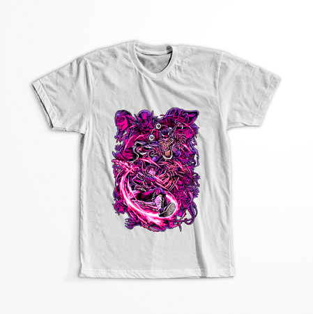 Koszulka Biała Demon Slayer / Kimetsu no Yaiba / Miecz zabójcy demonów - WYBIERZ KOLOR KOSZULKI I FASON