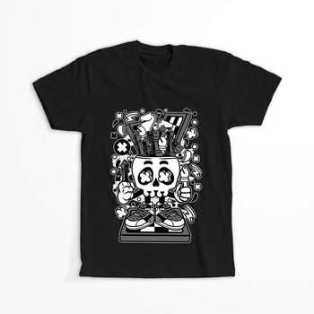 Koszulka Czaszka KOLOR KOSZULKI I FASON