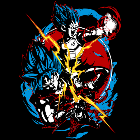 Koszulka Czarna Dragon Ball - WYBIERZ KOLOR KOSZULKI I FASON