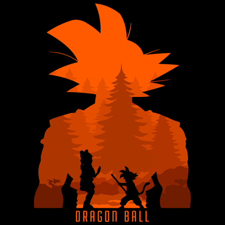 Koszulka Czarna Dragon Ball - WYBIERZ KOLOR KOSZULKI I FASON