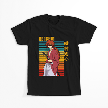 Koszulka Czarna Rurouni Kenshin WYBIERZ KOLOR KOSZULKI I FASON