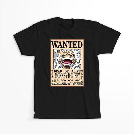 Koszulka Czarna One Piece - WYBIERZ KOLOR KOSZULKI I FASON