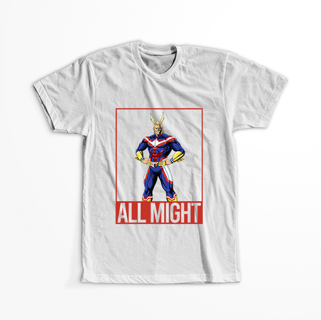 Koszulka Biała My Hero Academia / Akademia bohaterów - WYBIERZ KOLOR KOSZULKI I FASON
