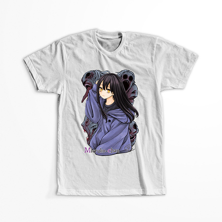 Koszulka Biała - Mieruko-chan. Dziewczyna, która widzi więcej - WYBIERZ FASON KOSZULKI