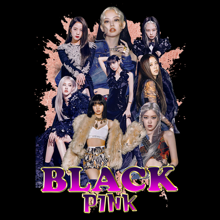 Koszulka Czarna BlackPink WYBIERZ KOLOR KOSZULKI I FASON