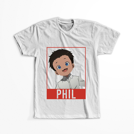 Koszulka Biała - The Promised Neverland - WYBIERZ KOLOR KOSZULKI I FASON