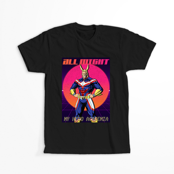 Koszulka Czarna My Hero Academia / Akademia bohaterów - WYBIERZ KOLOR KOSZULKI I FASON