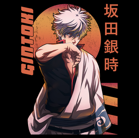 Koszulka Biała Gintama WYBIERZ KOLOR KOSZULKI I FASON