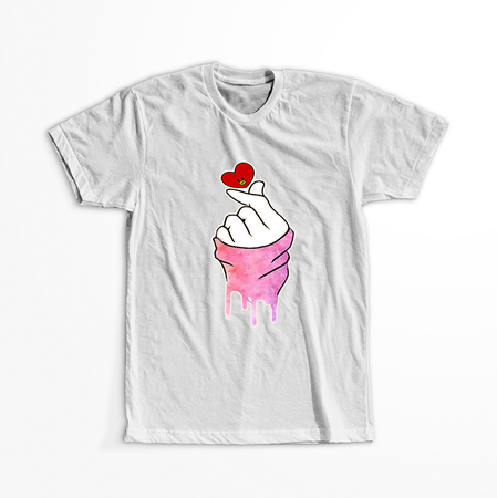 Koszulka Biała BTS - WYBIERZ KOLOR KOSZULKI I FASON