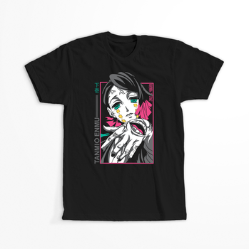 Koszulka Czarna Demon Slayer / Kimetsu no Yaiba / Miecz zabójcy demonów - WYBIERZ KOLOR KOSZULKI I FASON