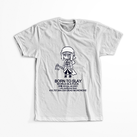 Koszulka Biała Mononoke WYBIERZ KOLOR KOSZULKI I FASON