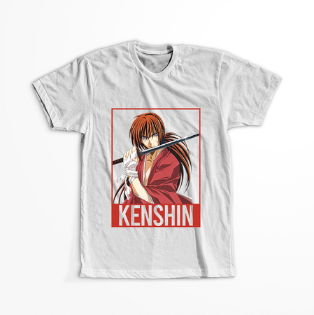 Koszulka Biała Rurouni Kenshin WYBIERZ KOLOR KOSZULKI I FASON
