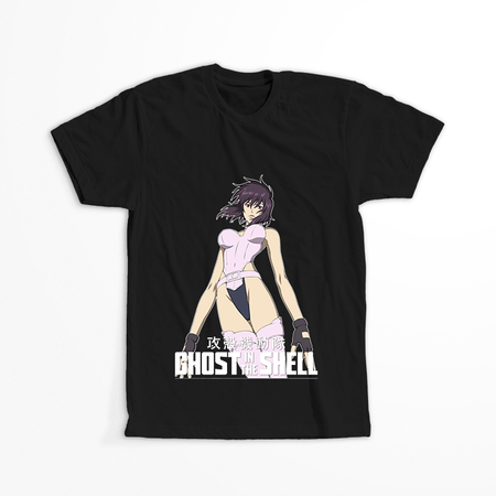 Koszulka Czarna Ghost in the Shell - WYBIERZ KOLOR KOSZULKI I FASON