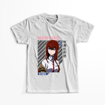 Koszulka Biała - Steins;Gate - WYBIERZ KOLOR KOSZULKI I FASON