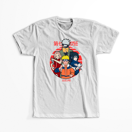 Koszulka Biała Naruto / Boruto - WYBIERZ KOLOR KOSZULKI I FASON