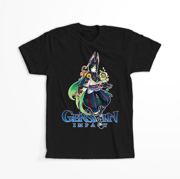 Koszulka Czarna Genshin Impact - Tighnari - WYBIERZ KOLOR