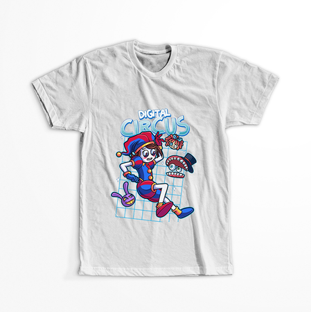 Koszulka Biała The Amazing Digital Circus / Obłędny Cyfrowy Cyrk - WYBIERZ KOLOR KOSZULKI I FASON