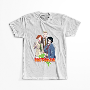 Koszulka Biała Axis Powers Hetalia - WYBIERZ KOLOR KOSZULKI I FASON