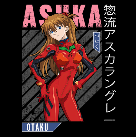 Koszulka Czarna Neon Genesis Evangelion - WYBIERZ KOLOR KOSZULKI I FASON