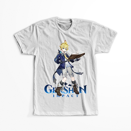 Koszulka Biała Genshin Impact - Mika - WYBIERZ KOLOR