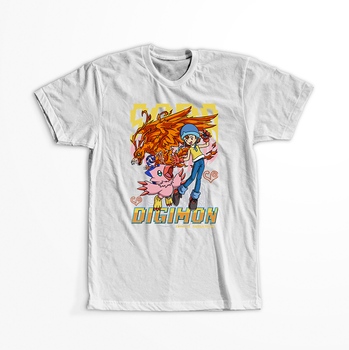 Koszulka Biała - Digimon - WYBIERZ KOLOR KOSZULKI I FASON