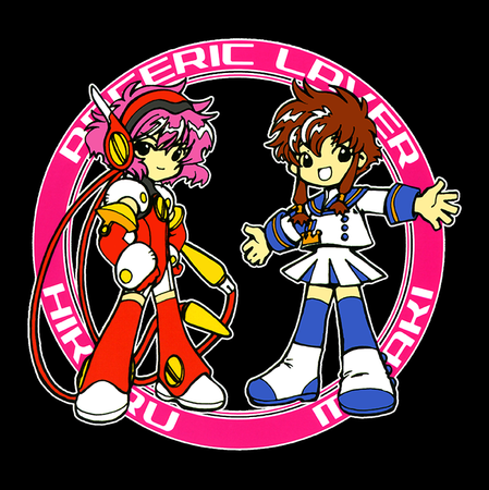 Koszulka Czarna Angelic Layer - WYBIERZ KOLOR KOSZULKI I FASON