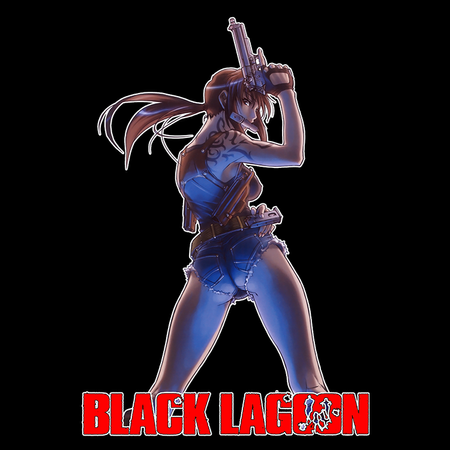 Koszulka Biała - Black Lagoon - WYBIERZ KOLOR KOSZULKI I FASON