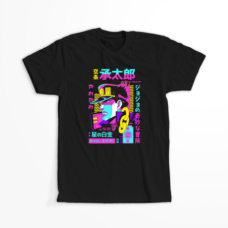 Koszulka Czarna JOJO's Bizarre Adventure - WYBIERZ KOLOR KOSZULKI I FASON