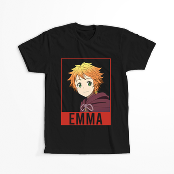 Koszulka Czarna - The Promised Neverland - WYBIERZ KOLOR KOSZULKI I FASON