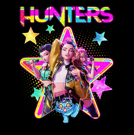 Koszulka Czarna KPop Demon Hunters WYBIERZ KOLOR KOSZULKI I FASON