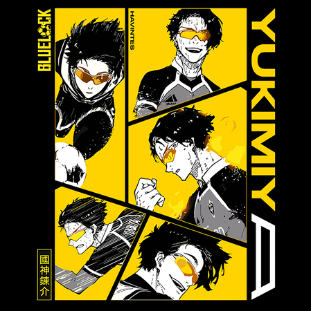 Koszulka Czarna - Blue Lock - WYBIERZ KOLOR KOSZULKI I FASON