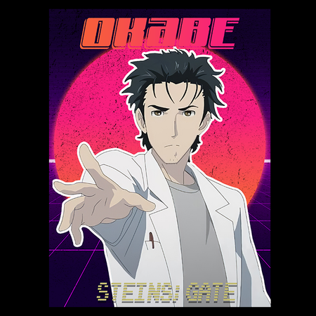 Koszulka Biała - Steins;Gate - WYBIERZ KOLOR KOSZULKI I FASON