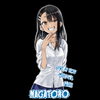 Koszulka Czarna Don't Toy with Me, Miss Nagatoro / Ijiranaide, Nagatoro-san / Nie drocz się ze mną, Nagatoro! - WYBIERZ KOLOR KOSZULKI I FASON