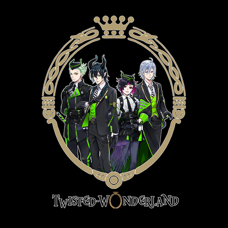 Koszulka Czarna - Twisted Wonderland  DIASOMNIA WYBIERZ KOLOR KOSZULKI I FASON