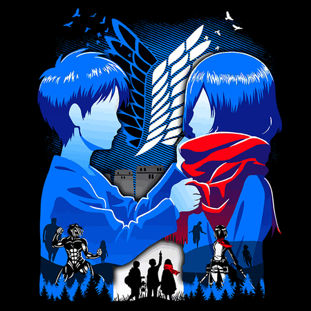 Koszulka Biała Attack on titan WYBIERZ KOLOR KOSZULKI I FASON