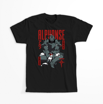 Koszulka Czarna Fullmetal Alchemist - WYBIERZ KOLOR KOSZULKI I FASON