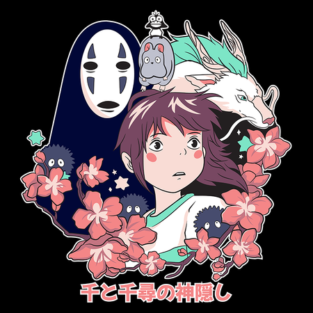 Koszulka Biała - Spirited Away / W krainie bogów - WYBIERZ KOLOR KOSZULKI I FASON