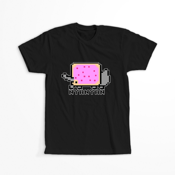 Koszulka Czarna NyaNyan WYBIERZ KOLOR KOSZULKI I FASON