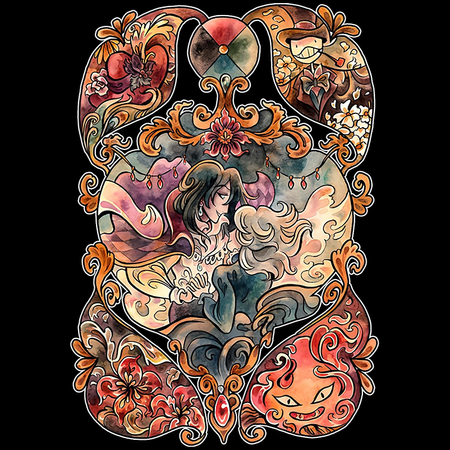 Koszulka Czarna - Howl's Moving Castle - WYBIERZ KOLOR KOSZULKI I FASON